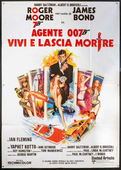 Live and Let Die Original Vintage Movie Poster