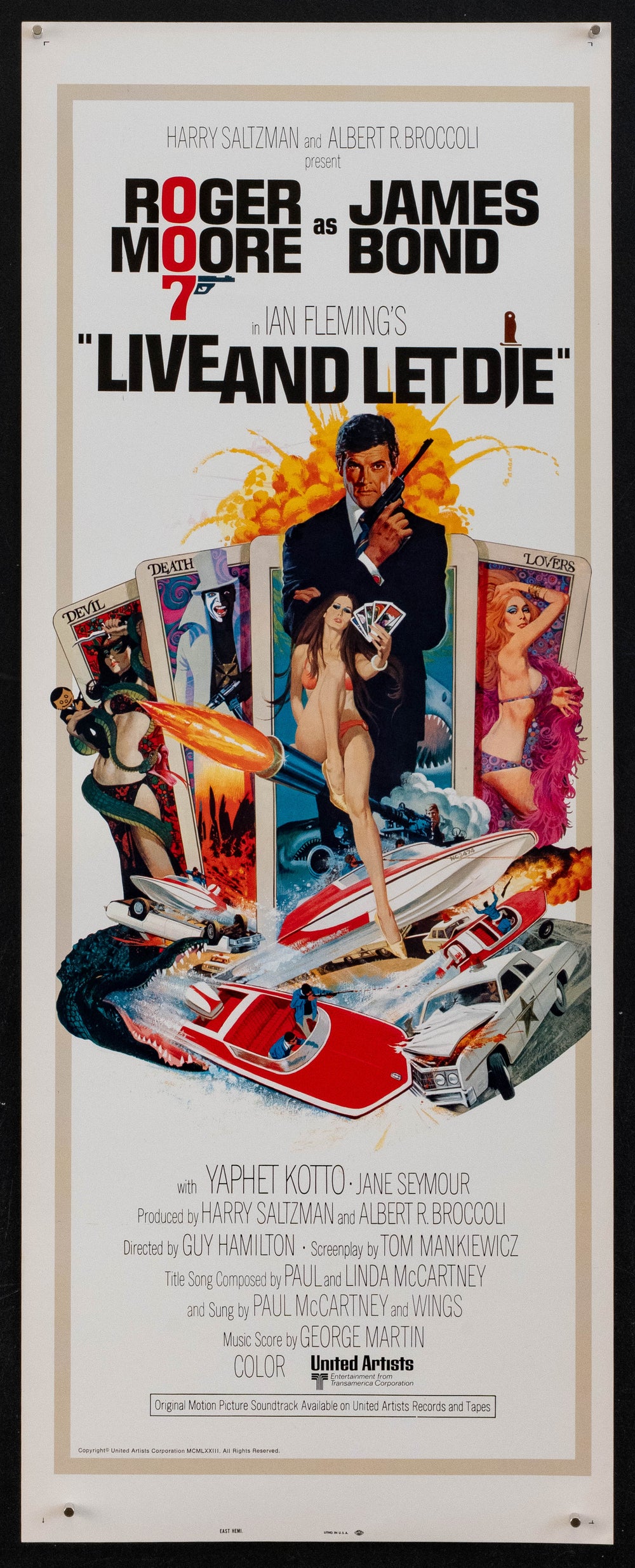 Live and Let Die Original Vintage Movie Poster
