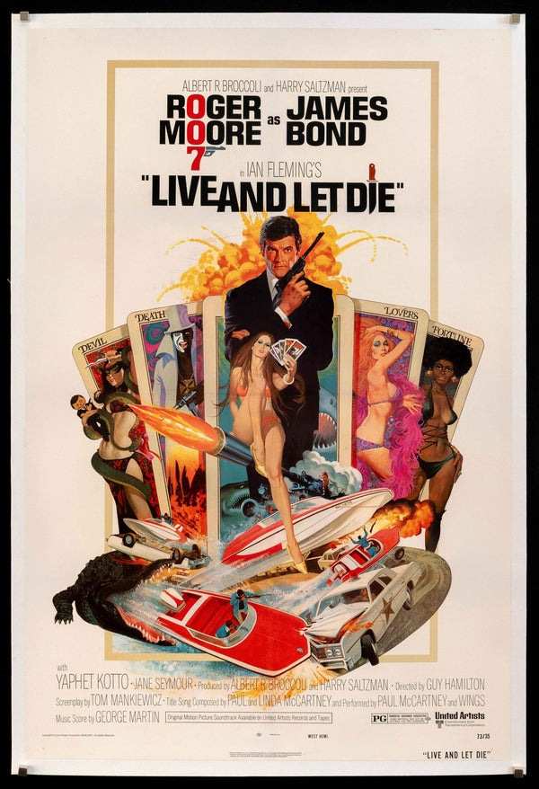 Live and Let Die Original Vintage Movie Poster