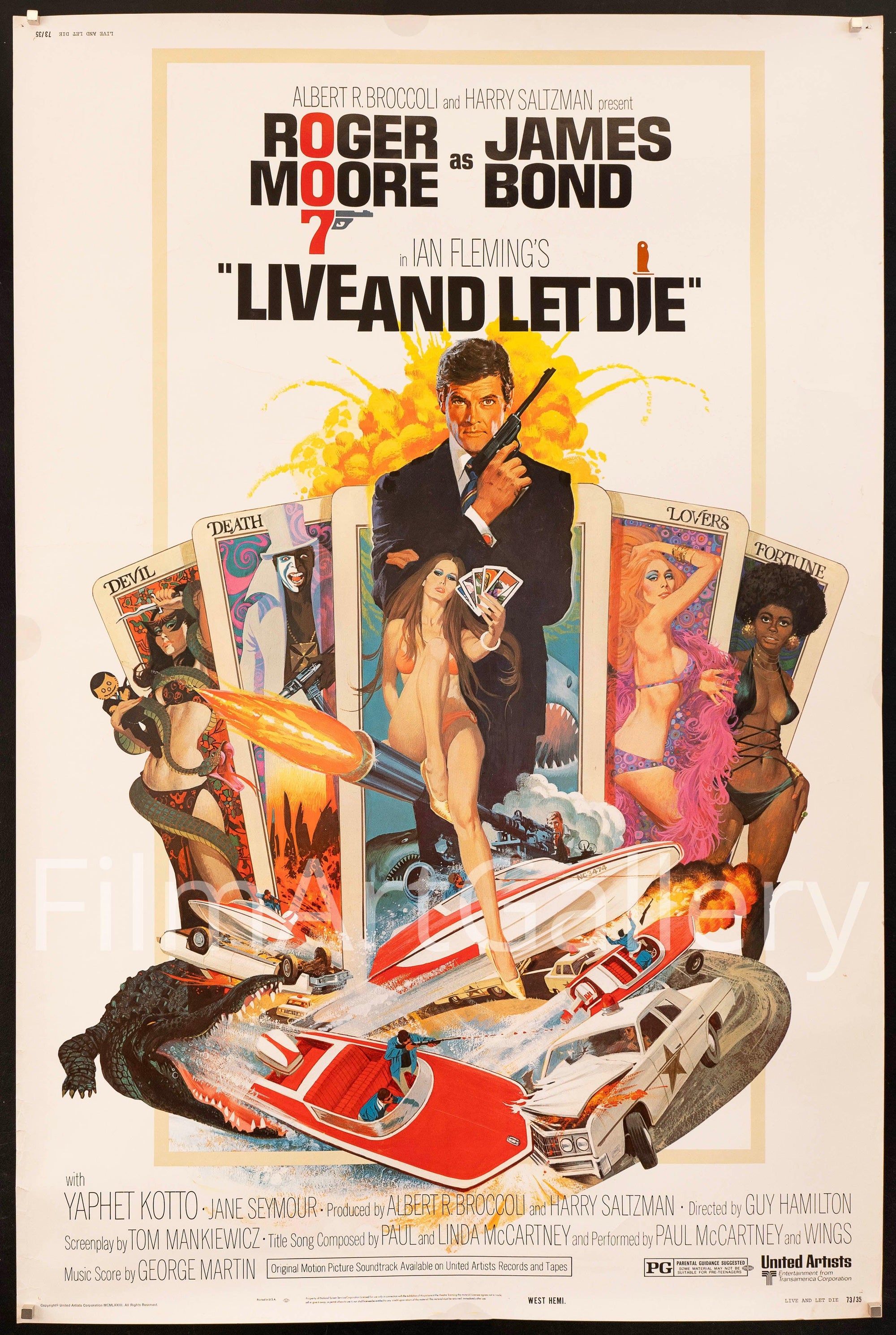 Live and Let Die Original Vintage Movie Poster