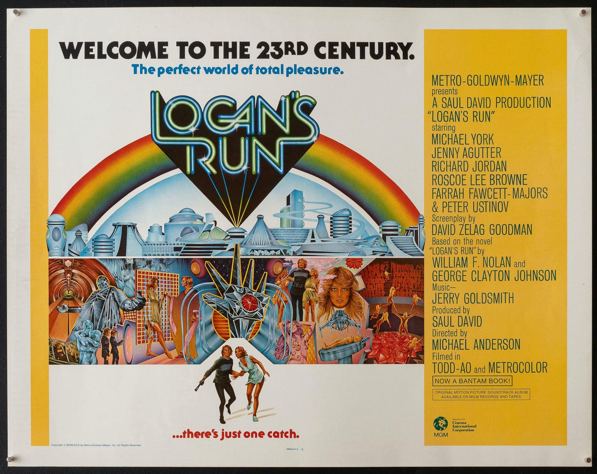 Logan&#39;s Run Insert (14x36) Original Vintage Movie Poster