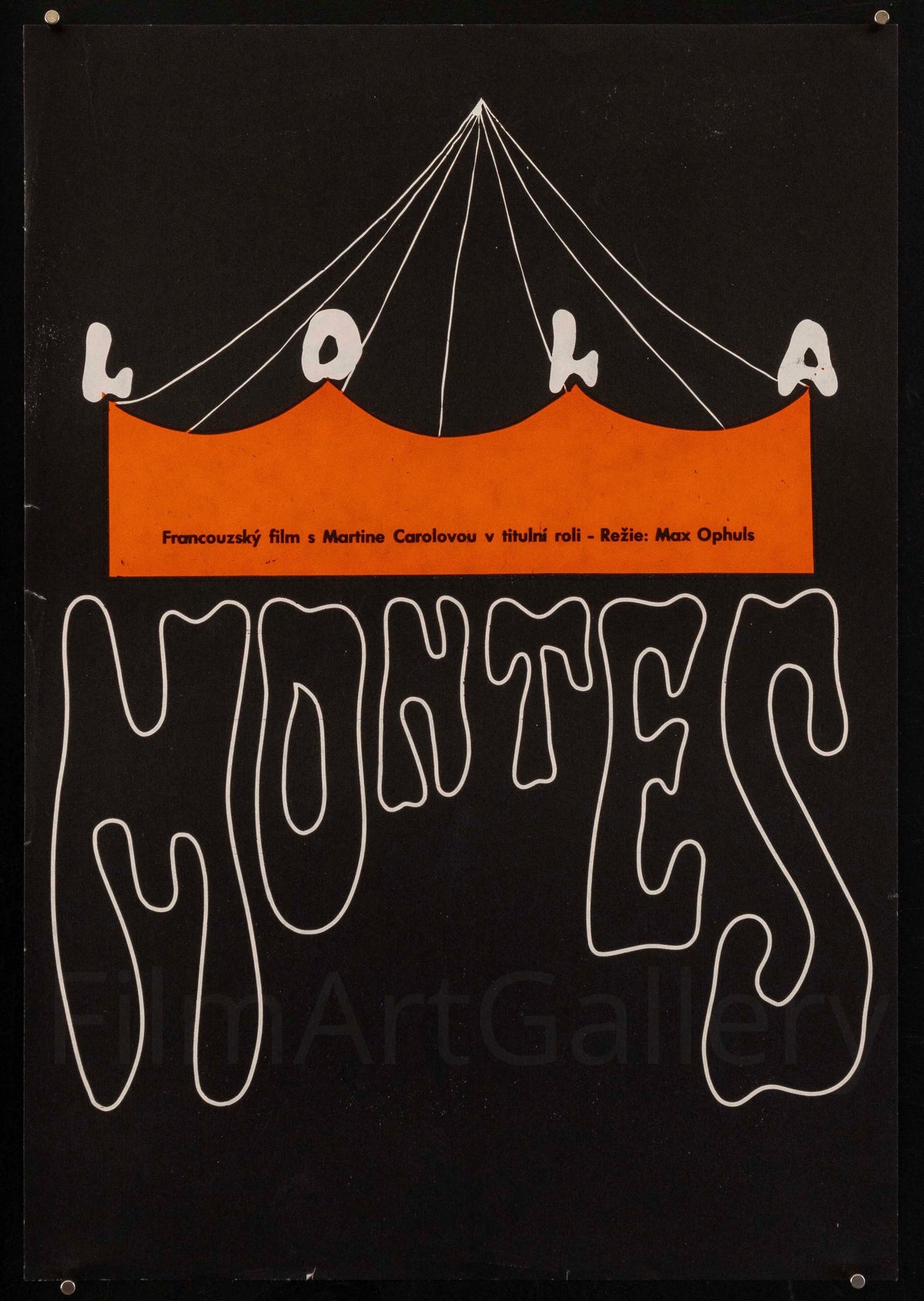 Lola Montes Czech Mini (11x16) Original Vintage Movie Poster