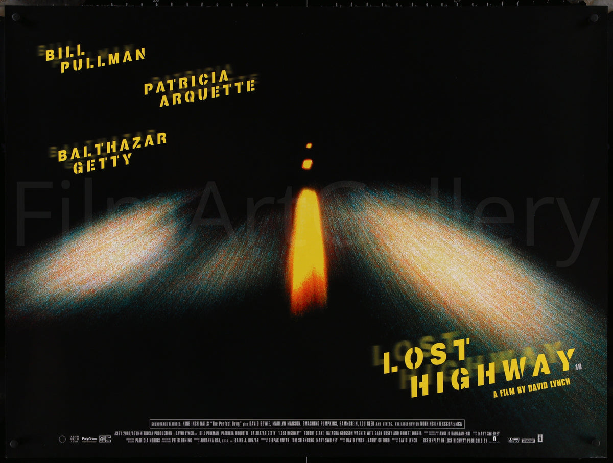 Lost Highway British Quad (30x40) Original Vintage Movie Poster