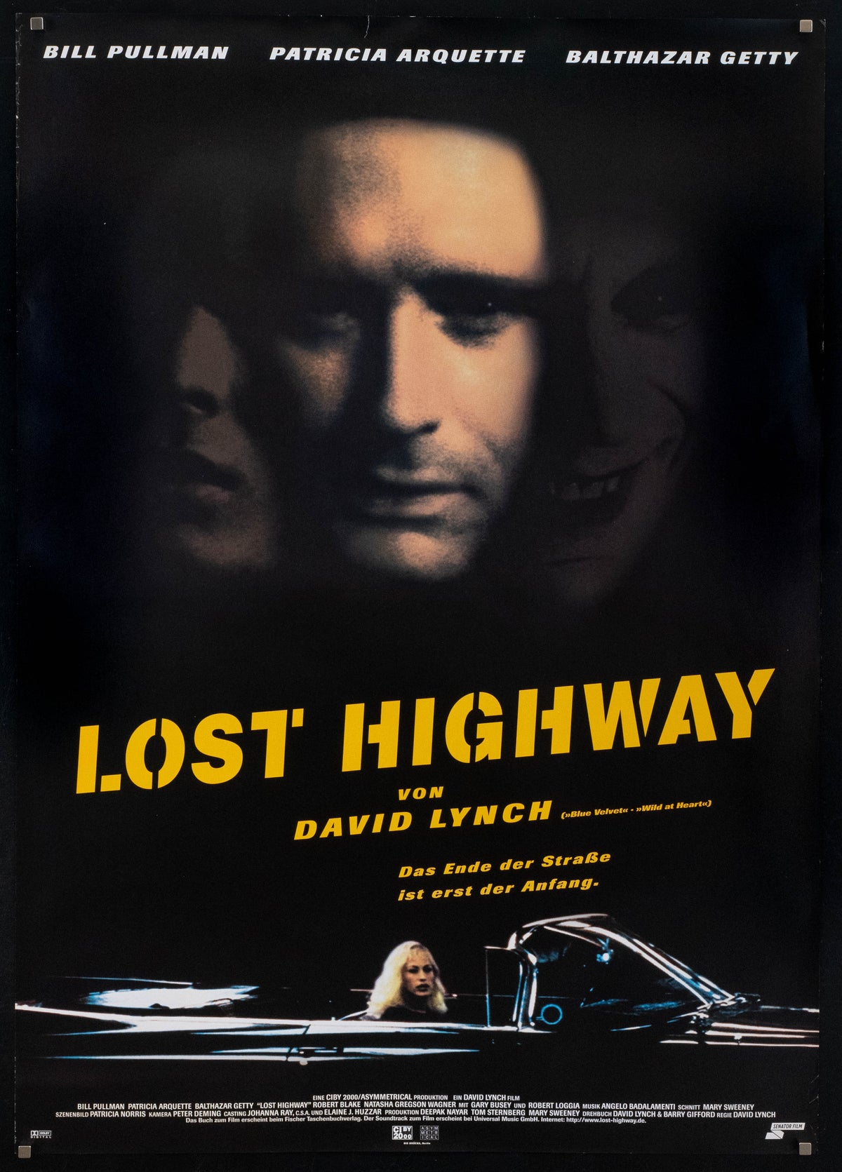 Lost Highway Original Vintage Movie Poster