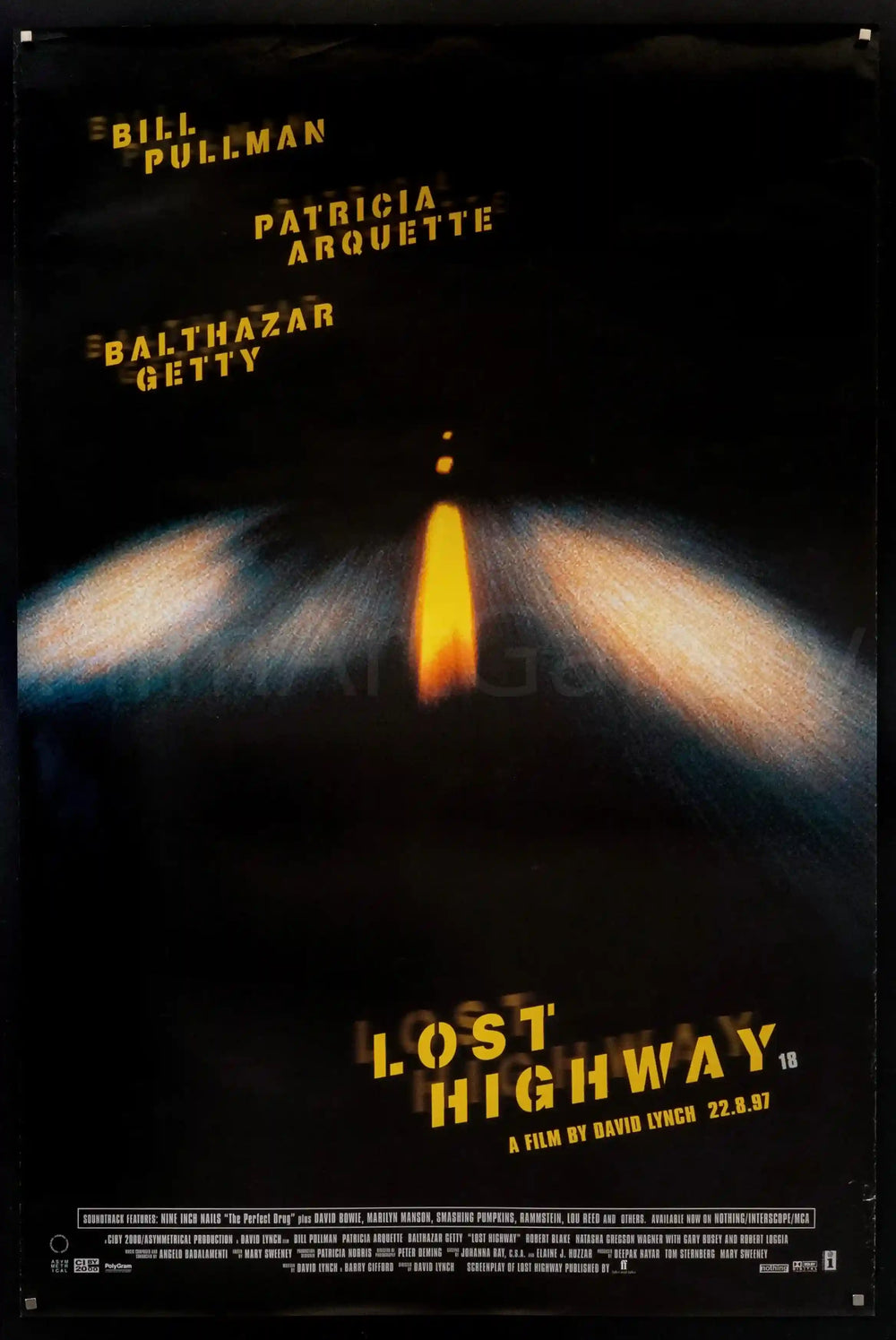 Lost Highway Original Vintage Movie Poster