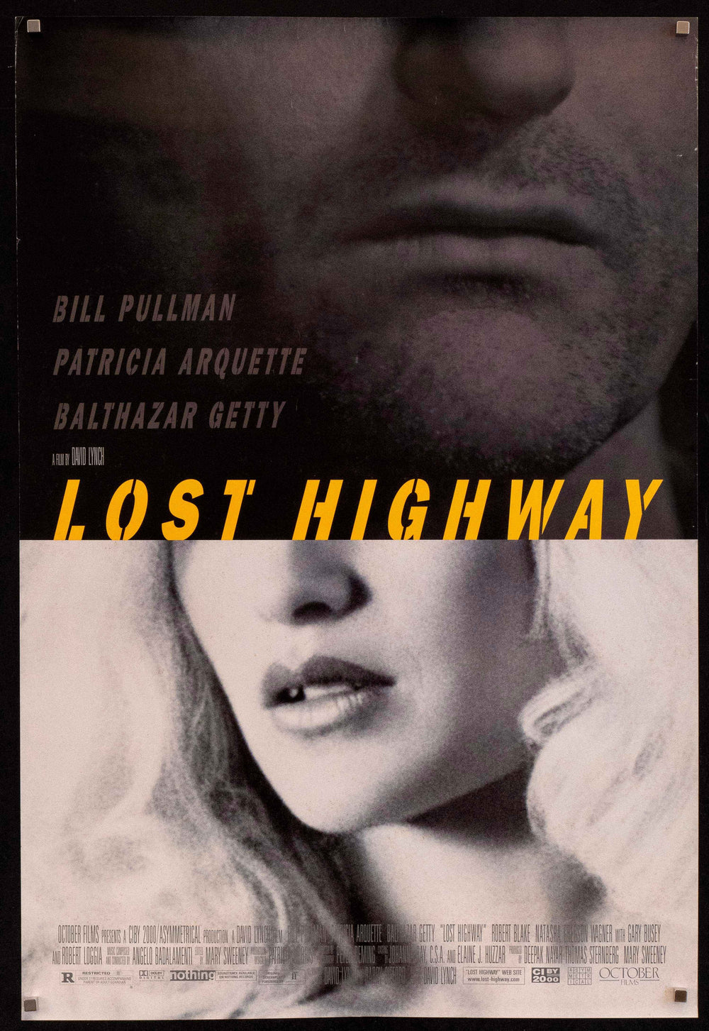 Lost Highway Original Vintage Movie Poster