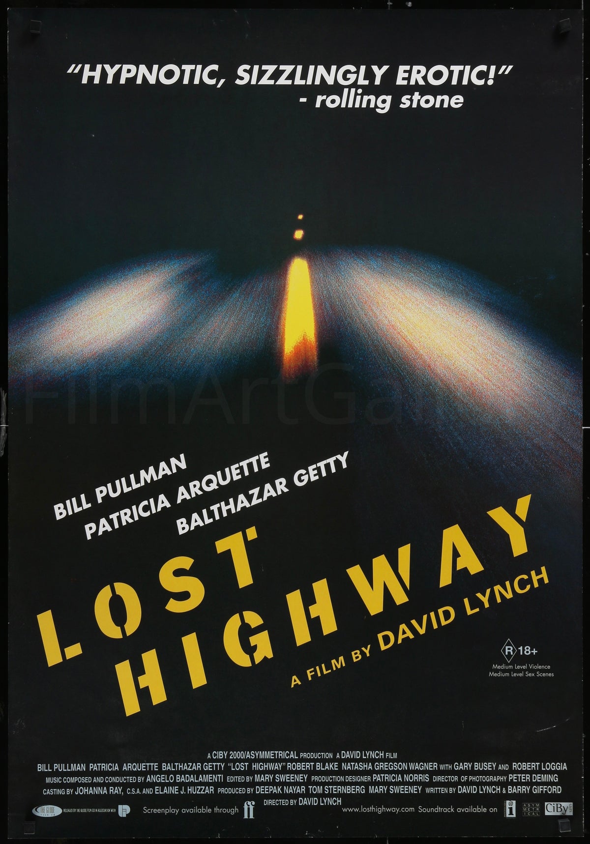 Lost Highway Original Vintage Movie Poster