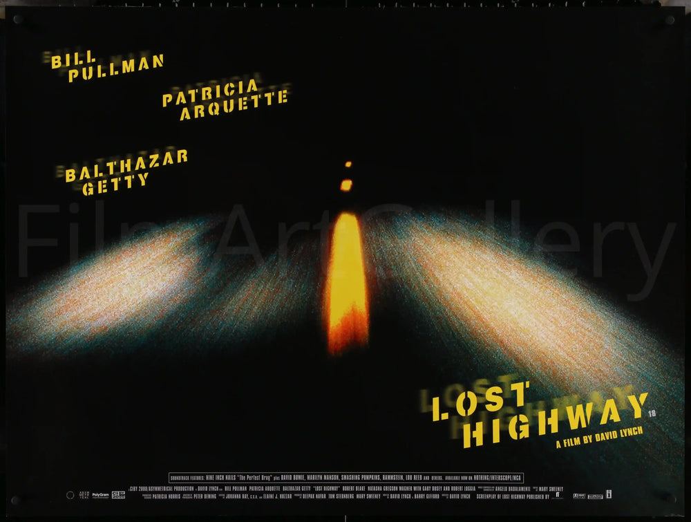 Lost Highway Original Vintage Movie Poster