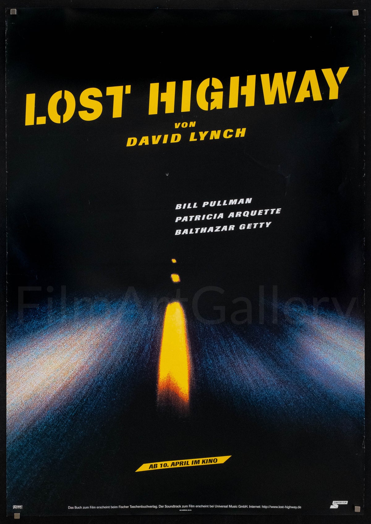 Lost Highway Original Vintage Movie Poster