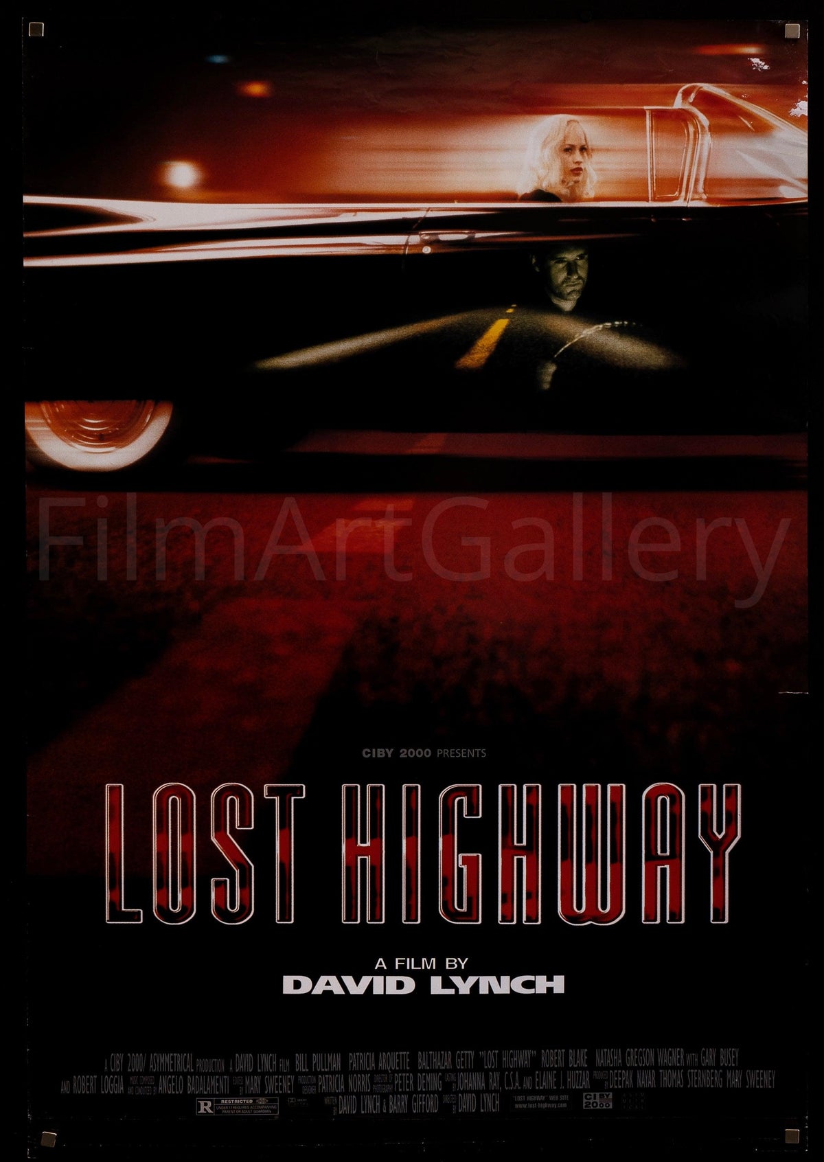 Lost Highway Original Vintage Movie Poster
