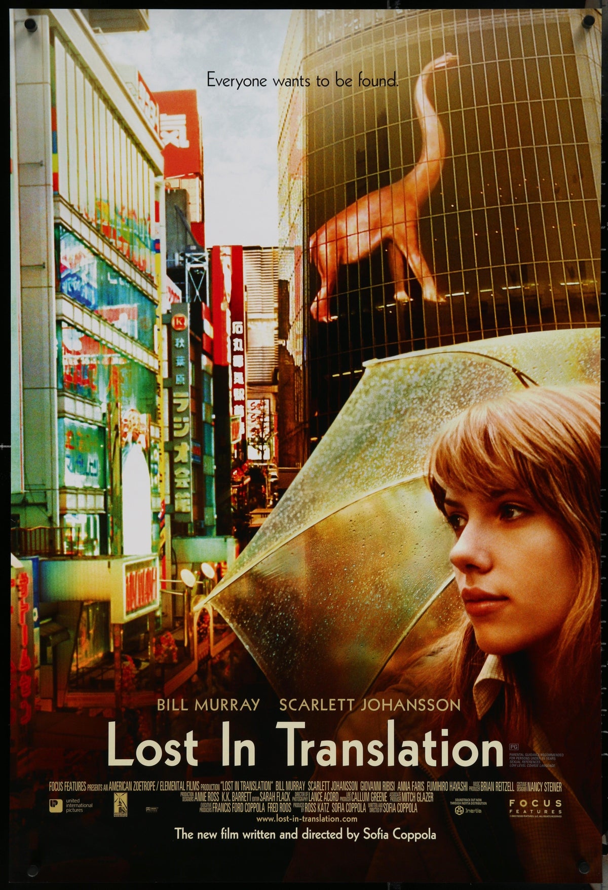 Lost In Translation 1 Sheet (27x41) Original Vintage Movie Poster