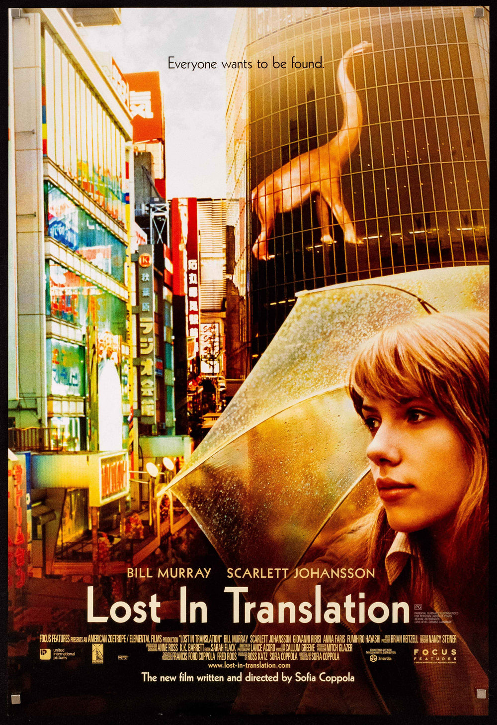 Lost In Translation Original Vintage Movie Poster