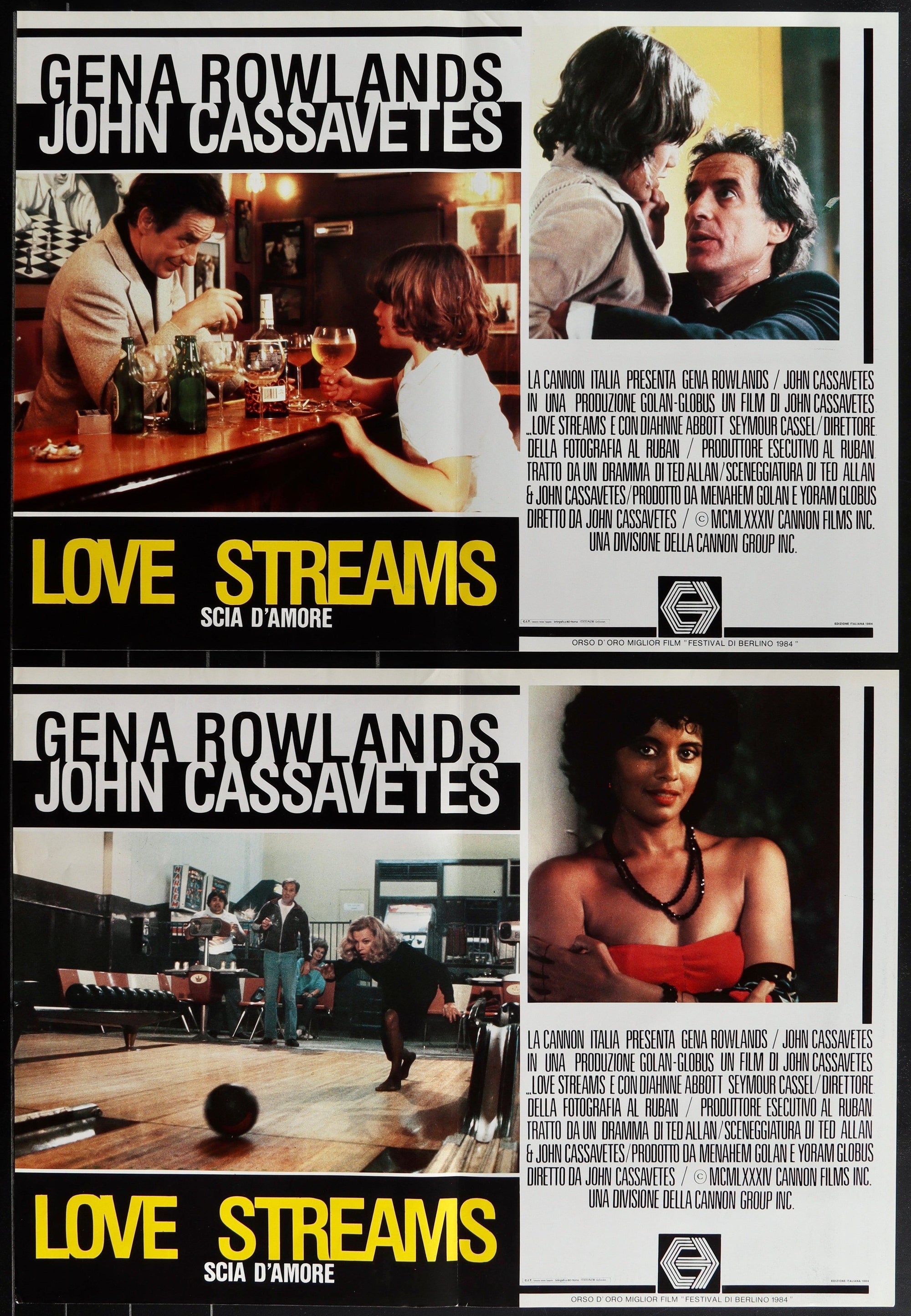 Love Streams Italian Photobusta (6-18x26) Original Vintage Movie Poster