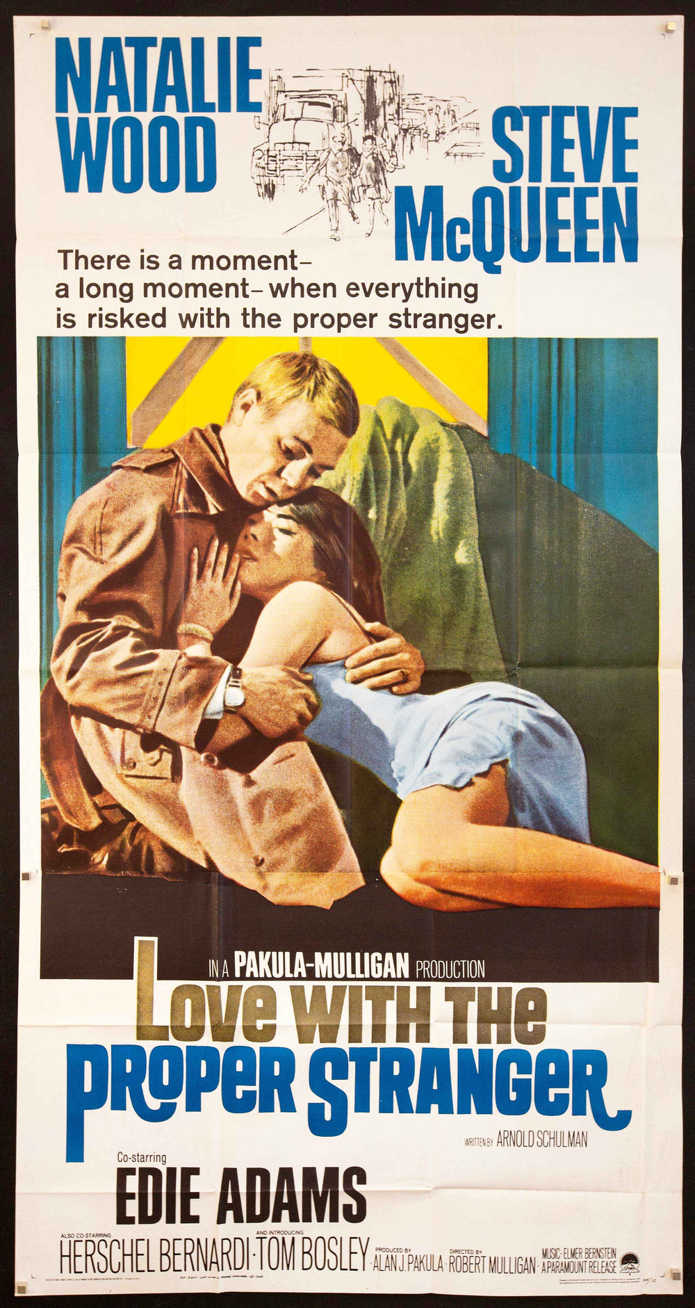 Love With the Proper Stranger Original Vintage Movie Poster
