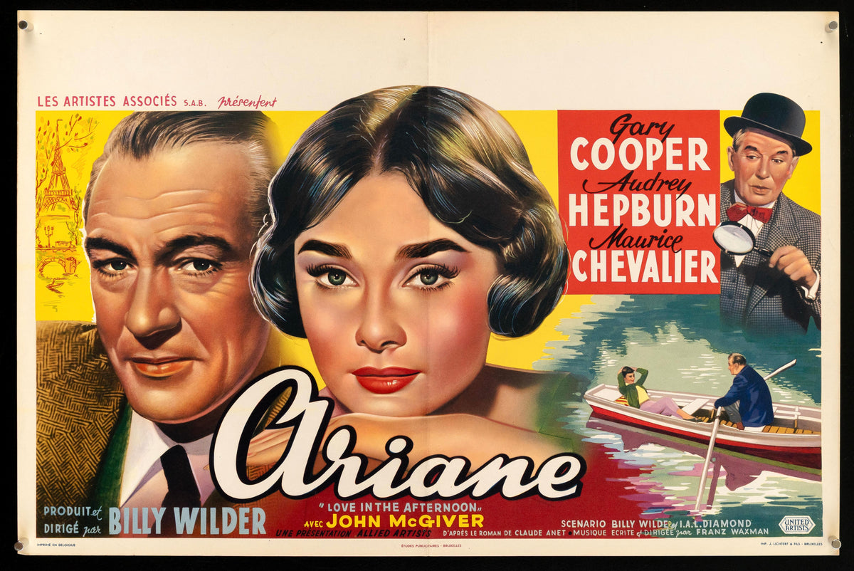 Love in the Afternoon Original Vintage Movie Poster