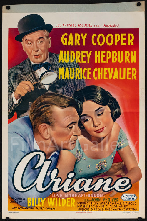 Love in the Afternoon Original Vintage Movie Poster