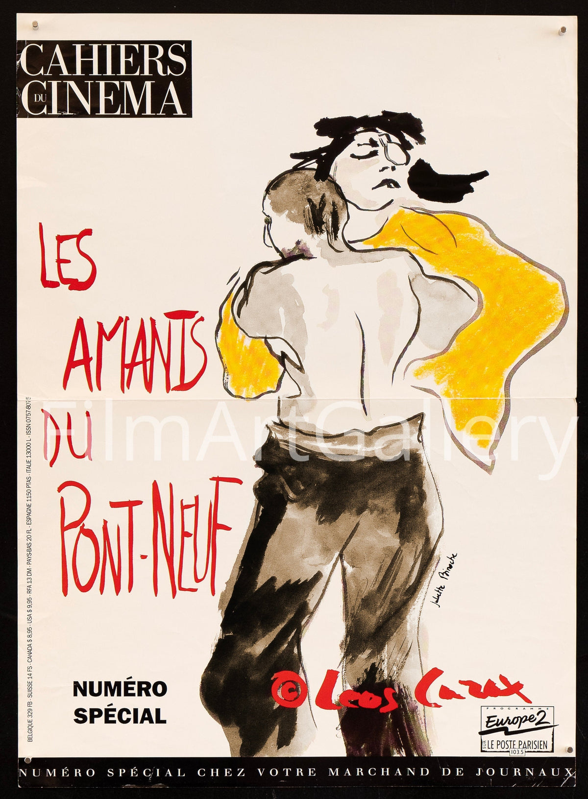 Lovers on the Bridge (Les Amants du Pont Neuf) Original Vintage Movie Poster