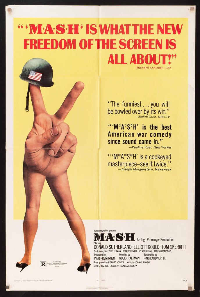 MASH 1 Sheet (27x41) Original Vintage Movie Poster