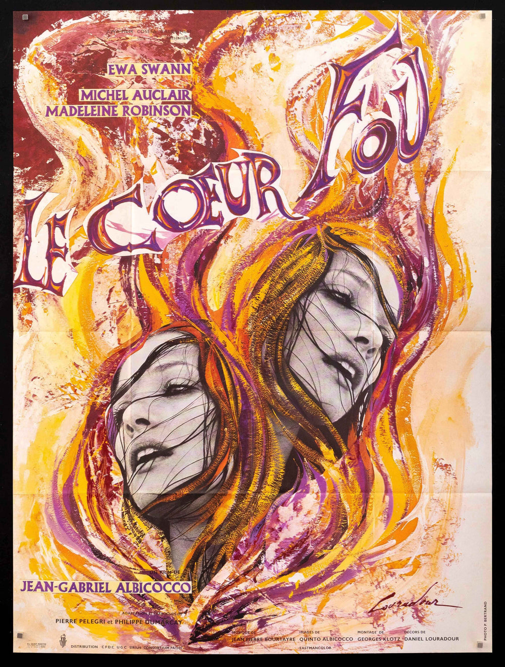 Mad Heart (Le Coeur Fou) Original Vintage Movie Poster