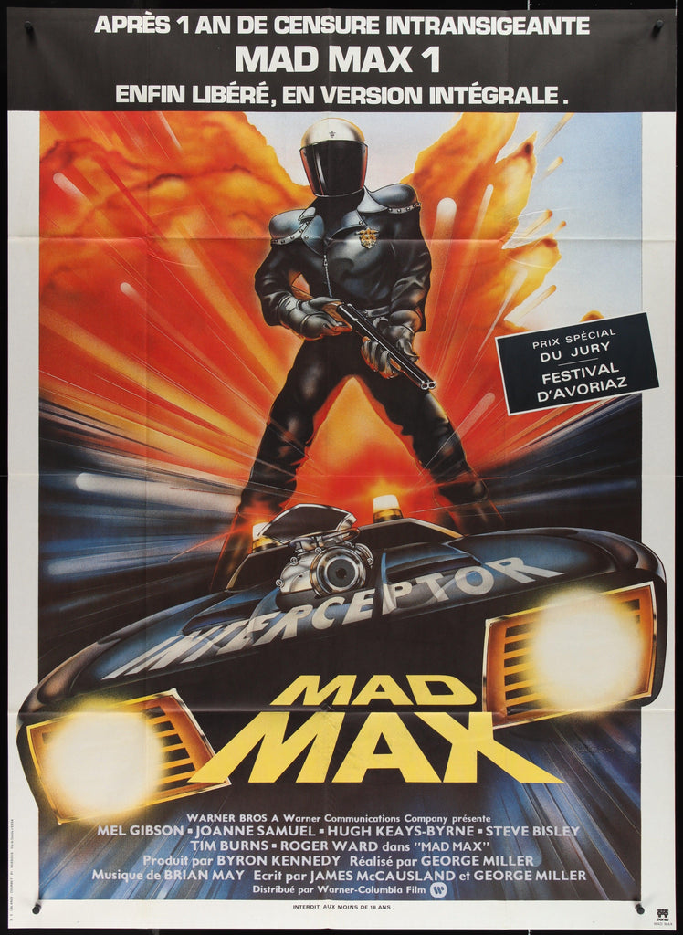 Mad Max French 1 Panel (47x63) Original Vintage Movie Poster