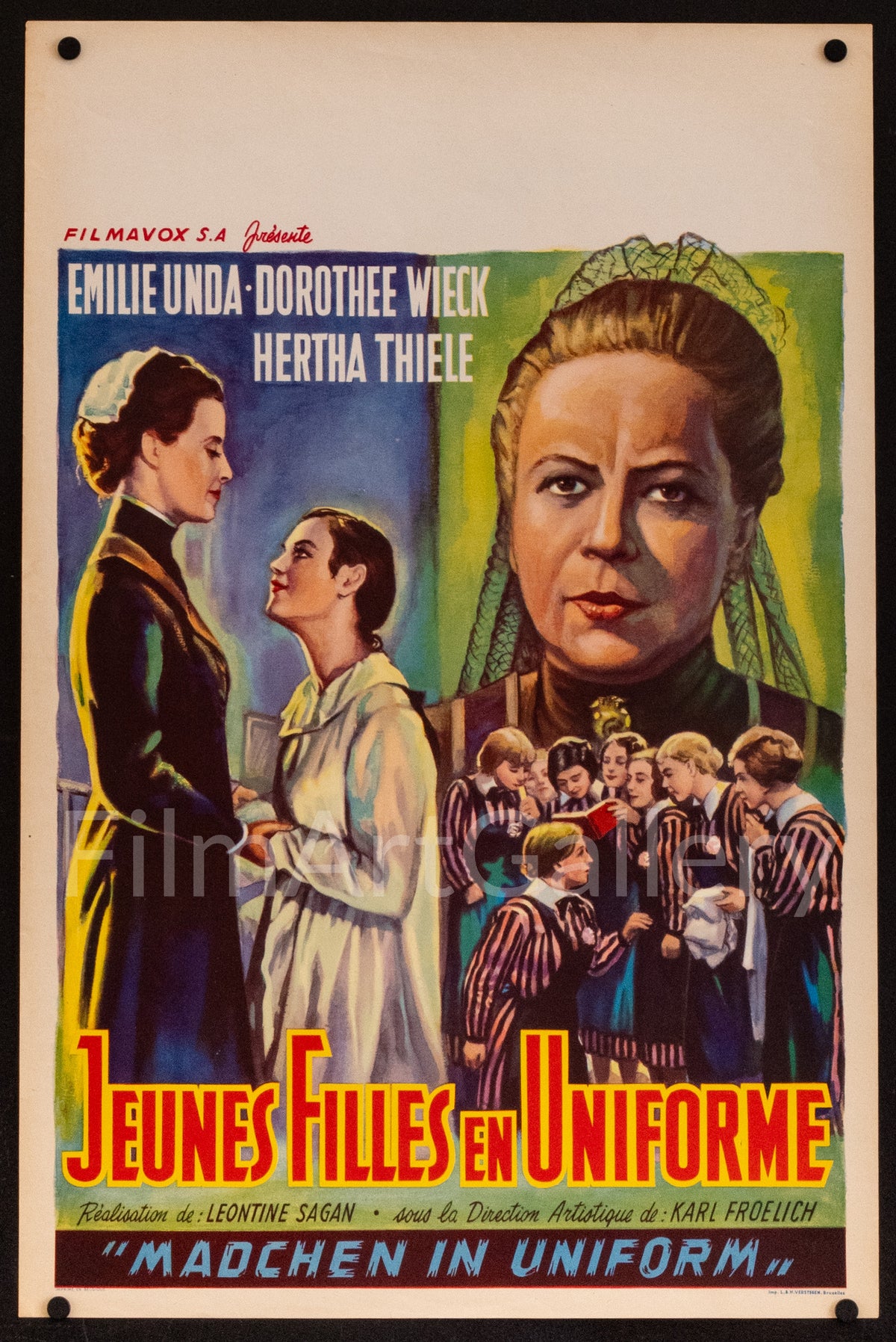 Madchen in Uniform Original Vintage Movie Poster