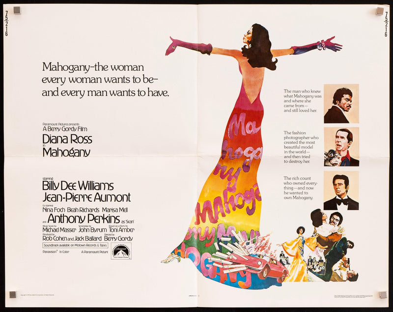 Mahogany Half sheet (22x28) Original Vintage Movie Poster