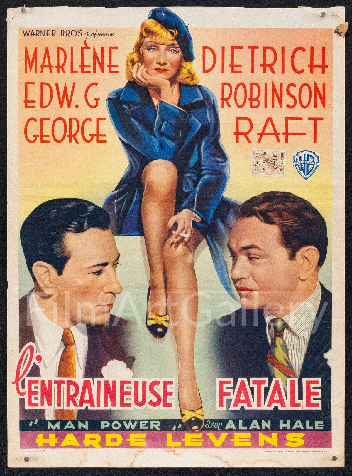 Manpower Original Vintage Movie Poster