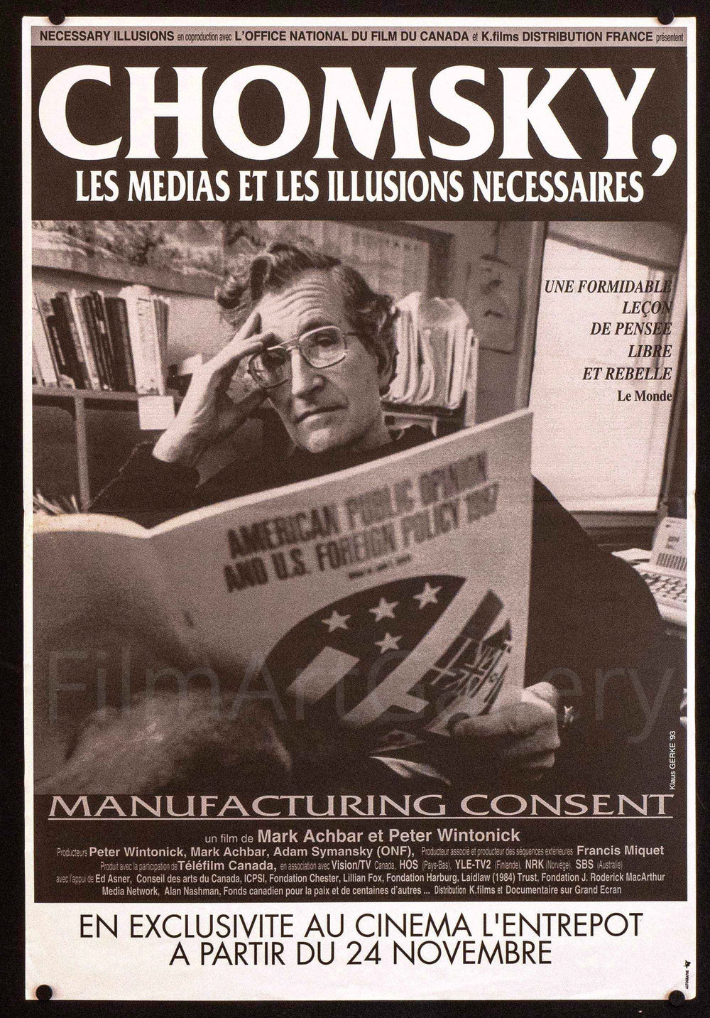 Manufacturing Consent Original Vintage Movie Poster
