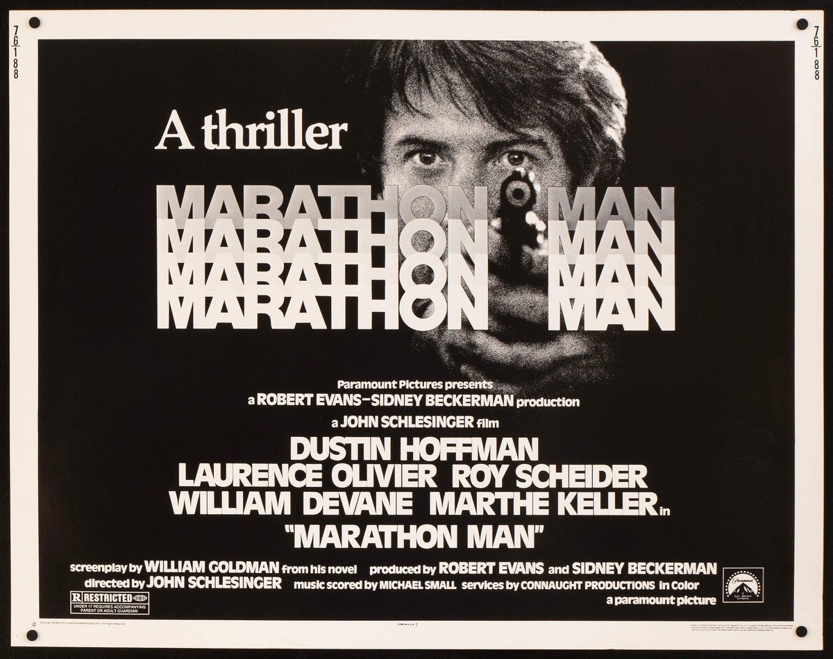 Marathon Man Half Sheet (22x28) Original Vintage Movie Poster