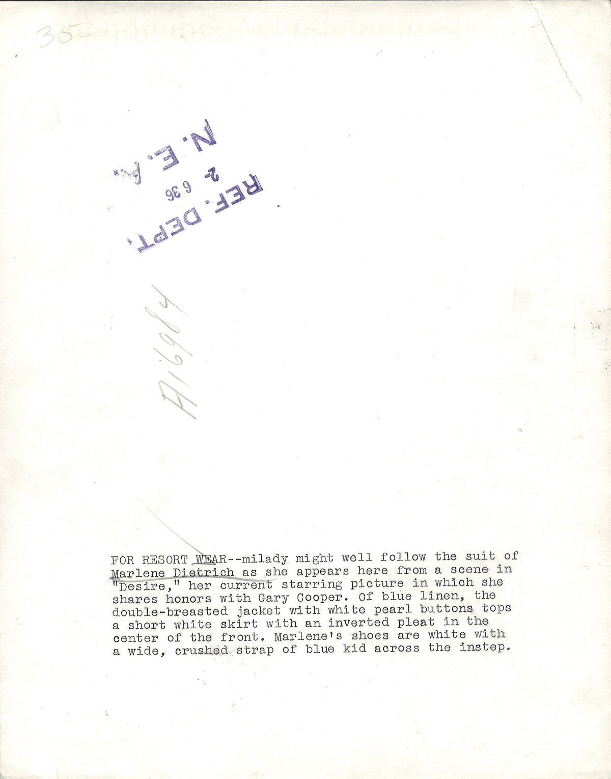 Marlene Dietrich Original Vintage Movie Poster