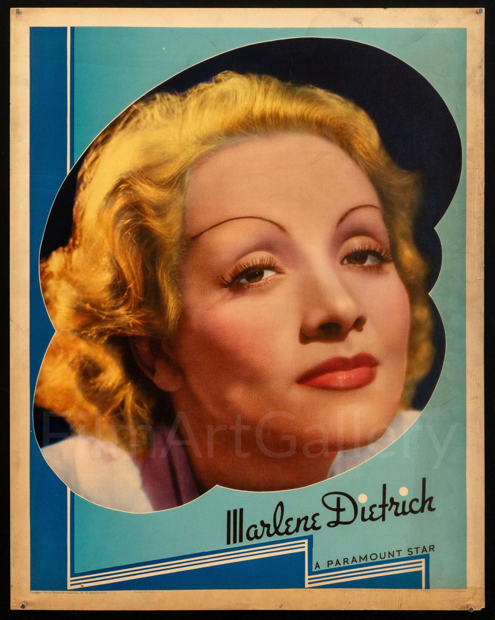 Marlene Dietrich Original Vintage Movie Poster