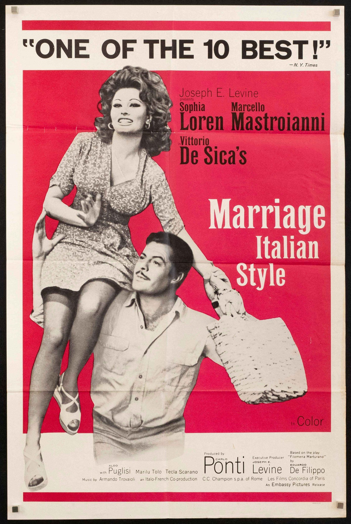 Marriage Italian Style Original Vintage Movie Poster