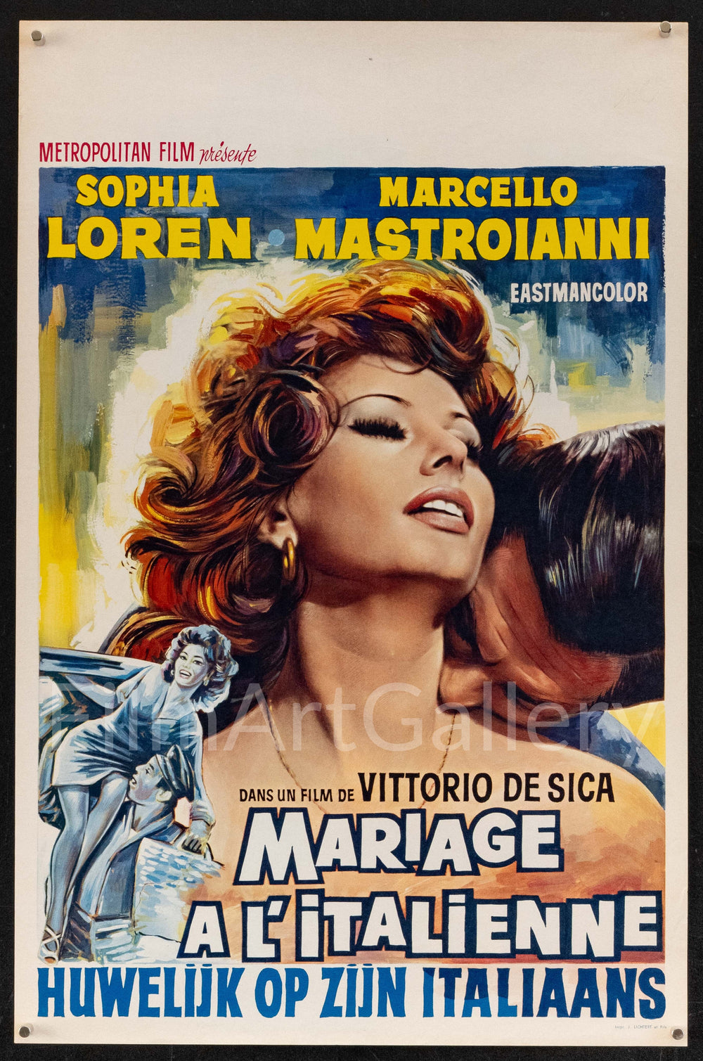 Marriage Italian Style Original Vintage Movie Poster