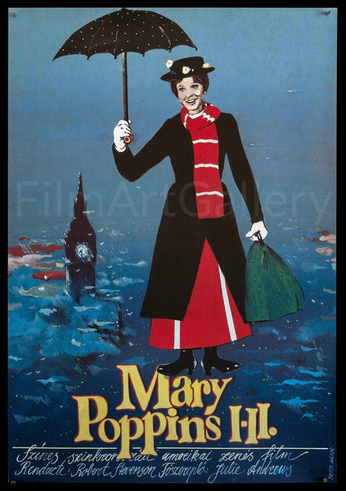 Mary Poppins Original Vintage Movie Poster