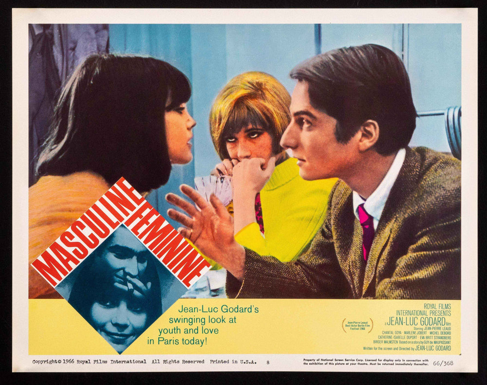 Masculin Feminin Original Vintage Movie Poster