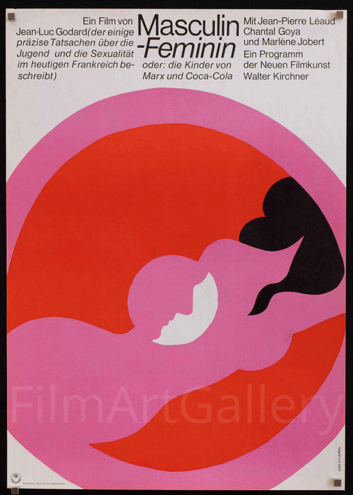 Masculin Feminin Original Vintage Movie Poster