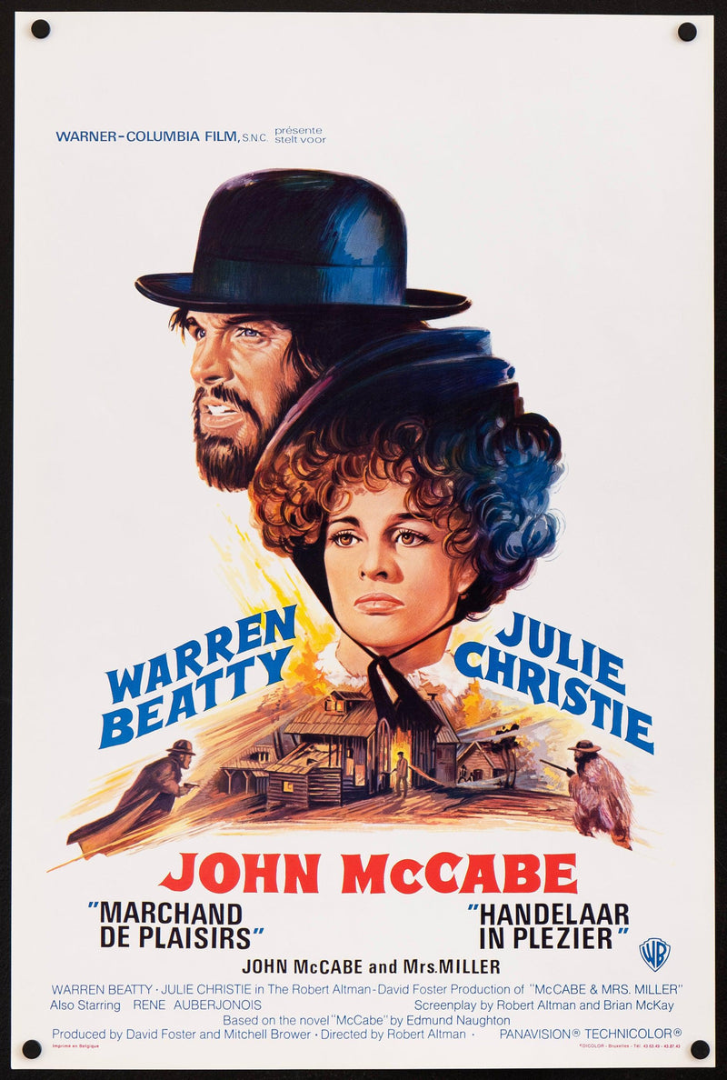 McCabe & Mrs. Miller Belgian (14x22) Original Vintage Movie Poster