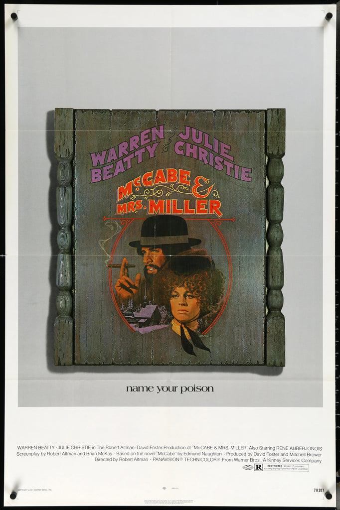 McCabe & Mrs. Miller Original Vintage Movie Poster