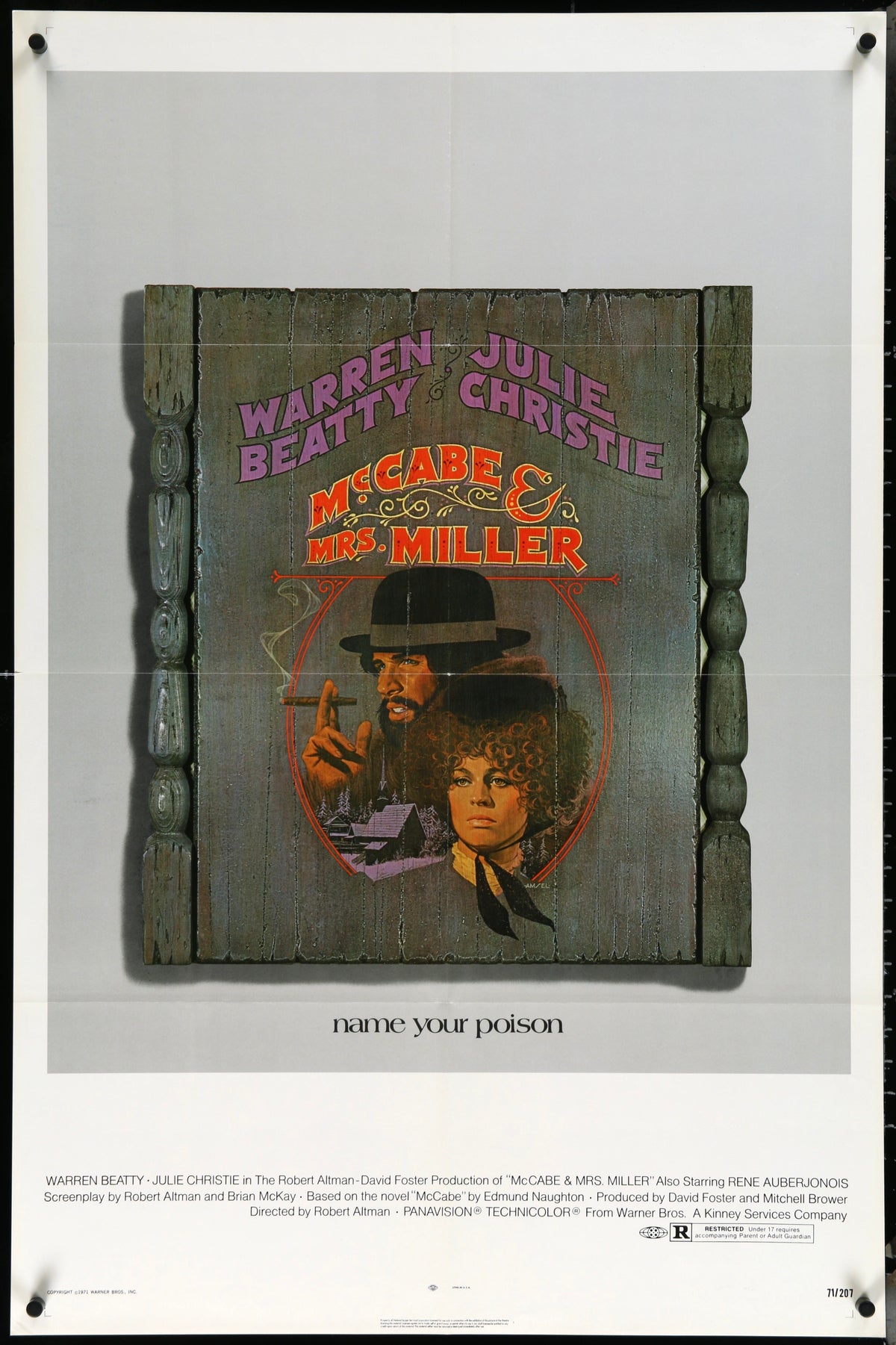 McCabe &amp; Mrs. Miller Original Vintage Movie Poster