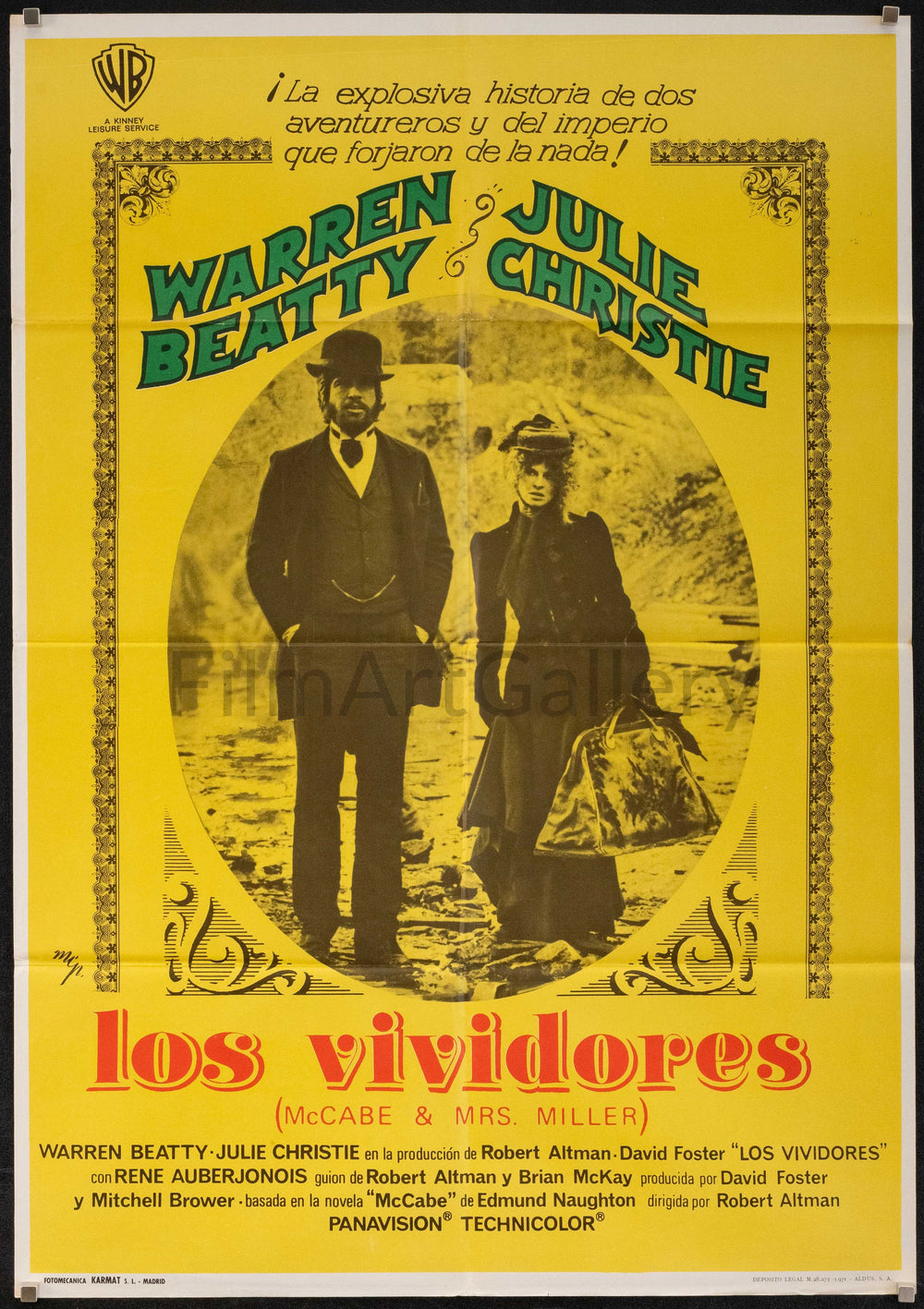 McCabe &amp; Mrs. Miller Original Vintage Movie Poster