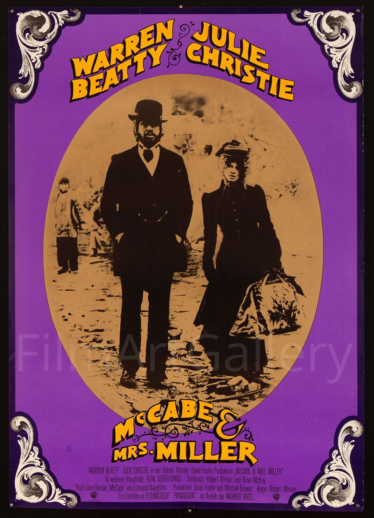 McCabe and Mrs. Miller German A1 (23x33) Original Vintage Movie Poster