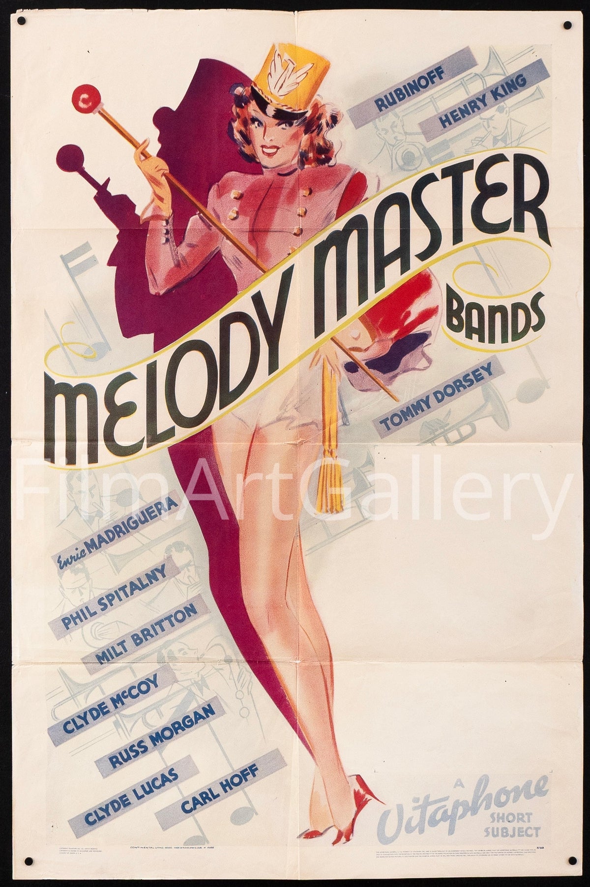 Melody Master Bands Original Vintage Movie Poster