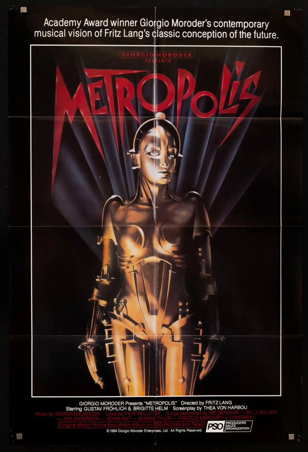 Metropolis Movie Poster 1984 RI 1 Sheet (27x41)