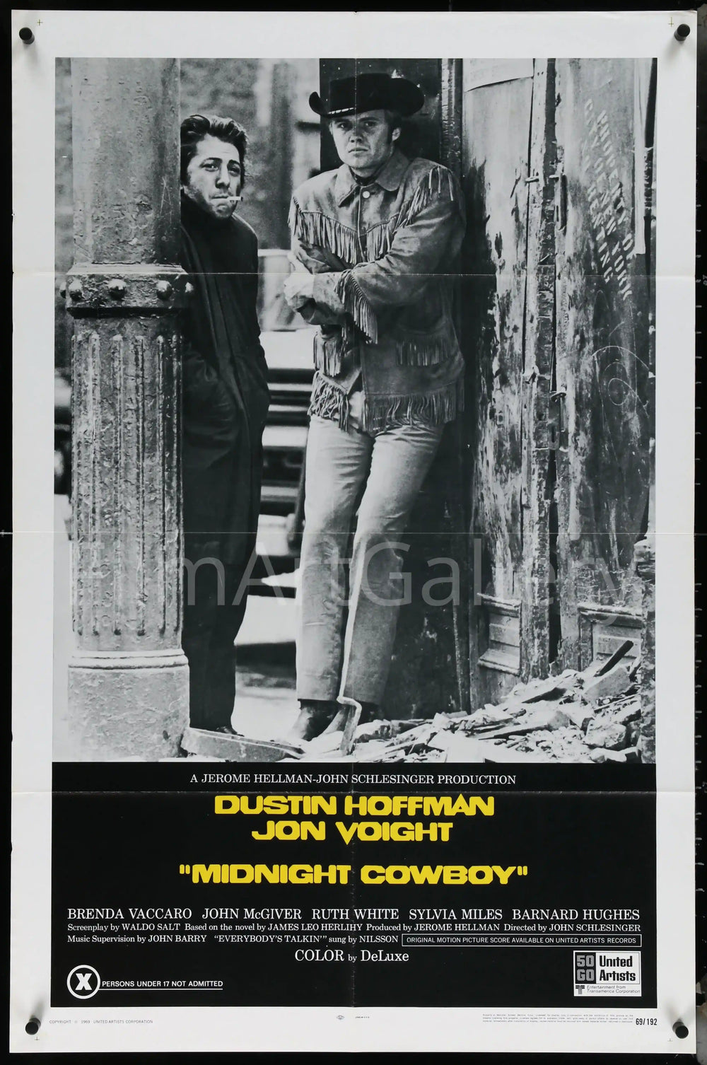 Midnight Cowboy Original Vintage Movie Poster