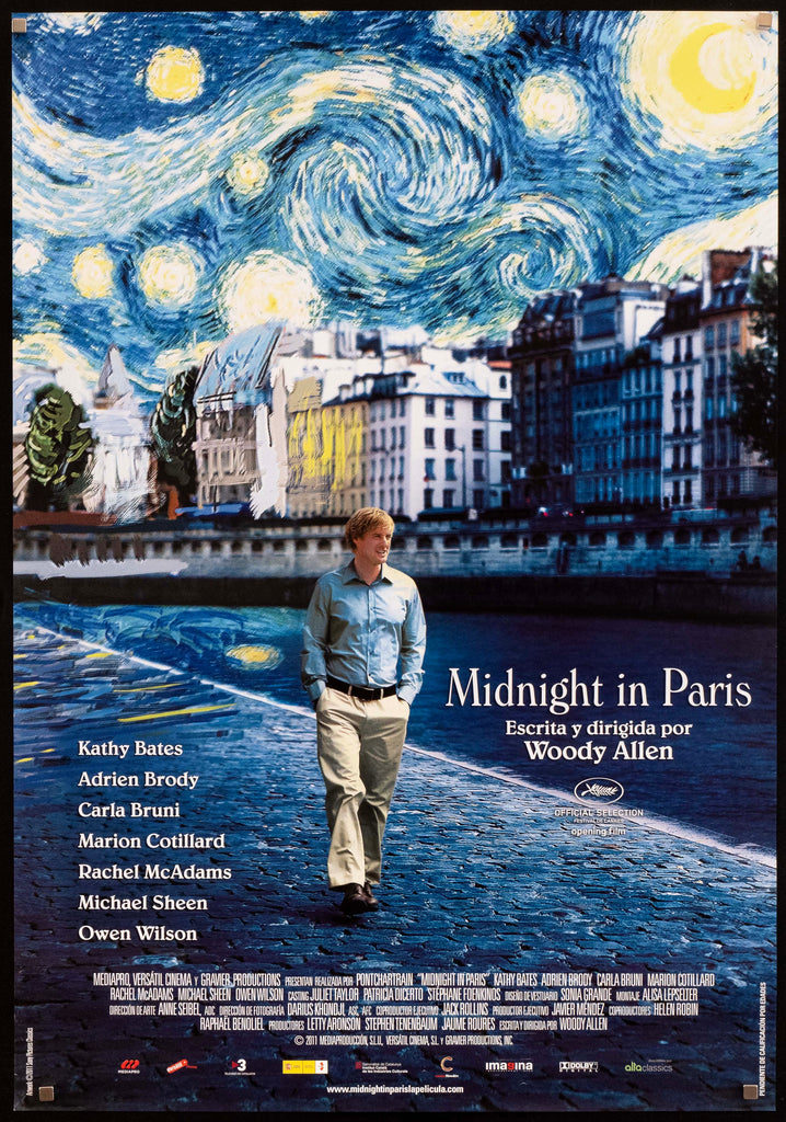 Midnight in Paris Original Vintage Movie Poster