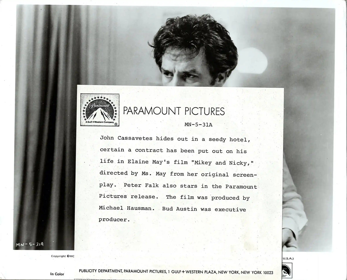 Mikey and Nicky Original Vintage Movie Poster