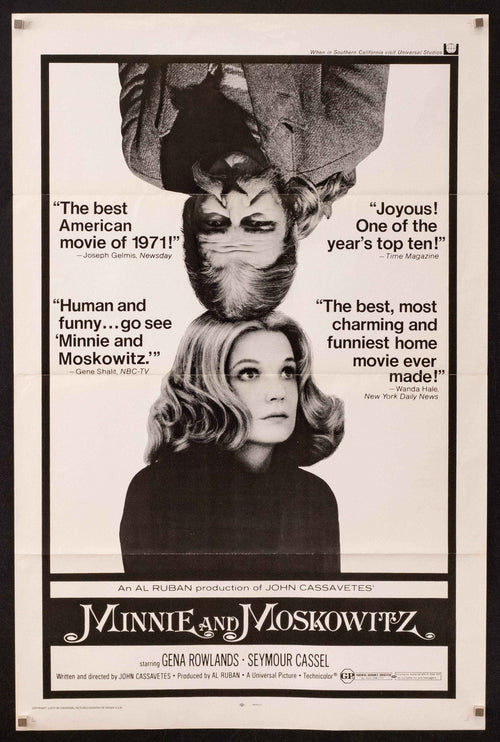 Minnie and Moskowitz Original Vintage Movie Poster