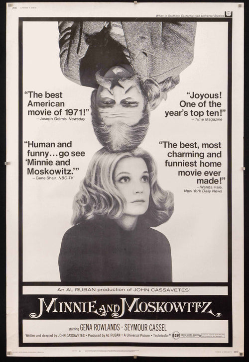 Minnie and Moskowitz Original Vintage Movie Poster