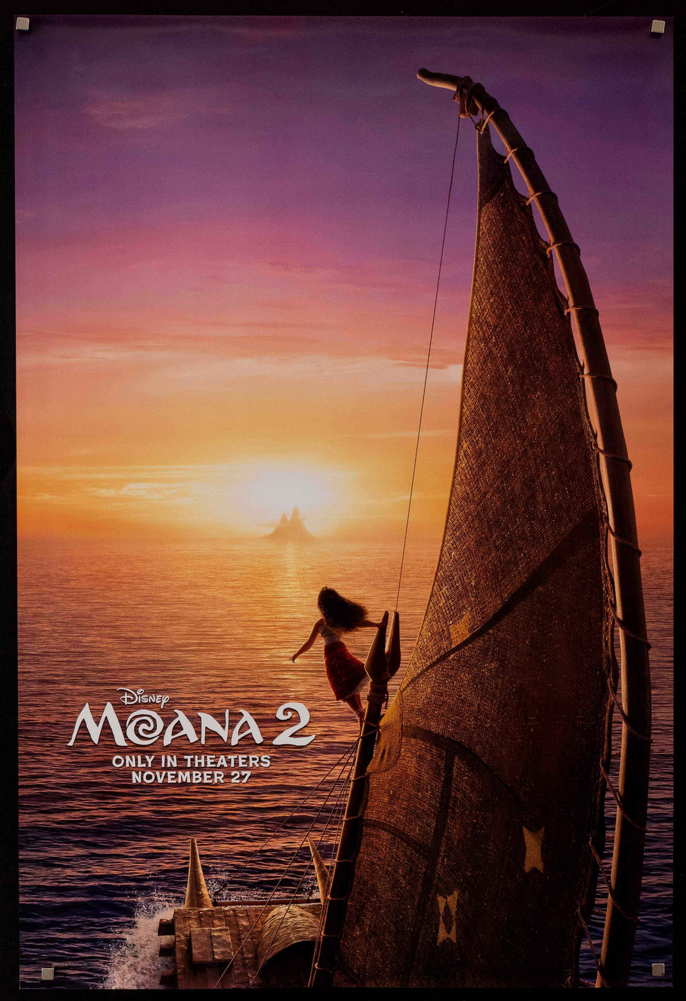 Moana 2 Original Vintage Movie Poster