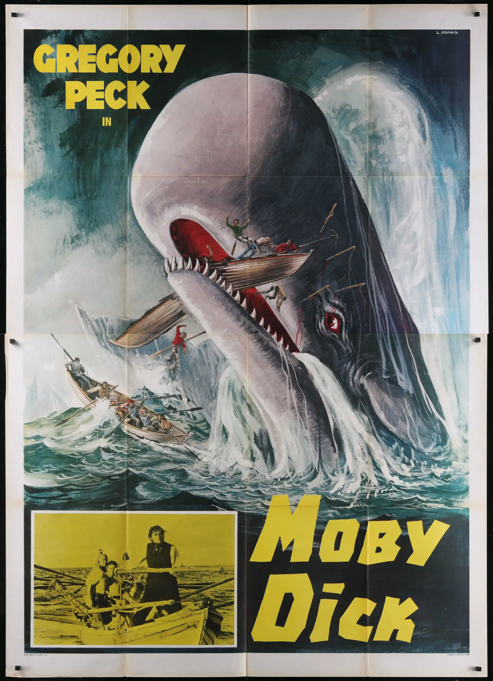 Moby Dick Original Vintage Movie Poster
